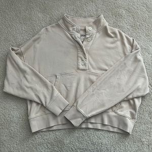 Aerie Light Sand Colored Pullover Jacket